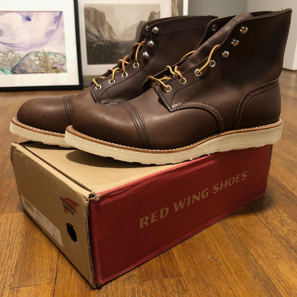 Red Wing Iron Ranger Traction Tred NO. 8088 - AMBER…..Willing to possibly trade!